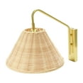 thumbnail image 6 of Creative Co-Op Rattan and Metal Wall Sconce, 6 of 9
