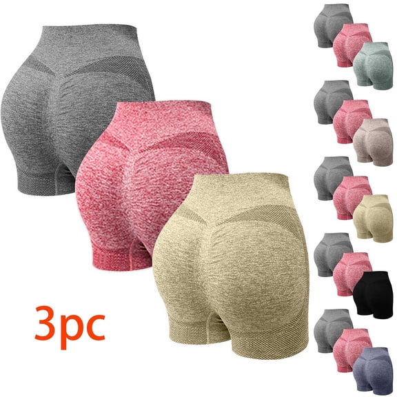 Abomasnow Biker Shorts for Women High Waist Seamless Tummy Control Scrunch Butt Lifting Athletic Shorts for Gym Workout Running Yoga