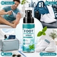 thumbnail image 2 of Shoe Deodorizer Spray, 60ml Powerful Foot & Shoe Odor Eliminator, Foot Spray for Smelly Feet, Fast-Acting & Long-Lasting Shoe Freshener Spray for Shoes, Gym Bags, Helmets, 2 of 6