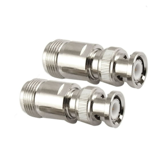 Unique Bargains N Type Female Jack to BNC Male Plug RF Coax Connector Adapter 2Pcs
