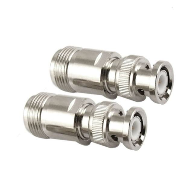 Unique Bargains N Type Female Jack to BNC Male Plug RF Coax Connector Adapter 2pcs