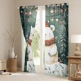 thumbnail image 3 of Homewish Kawaii Polar Bear Black Out Curtains for Kids, Cartoon Winter Animal Curtains Pack of 2 (42x63 Each), Christmas Tree Snowflake Bedroom Curtains, Living Room Curtains Decor, 3 of 6
