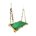 thumbnail image 3 of Jaula para pájaros Yuyangstore cama colgante para pájaros madera Verde, 3 of 8