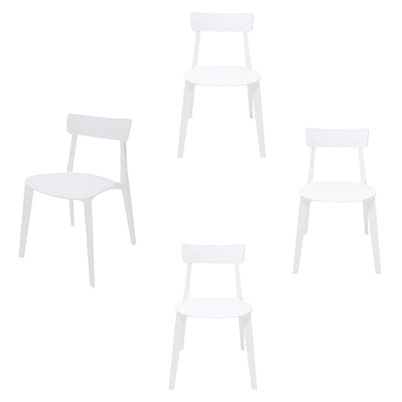 SET DE 4 SILLAS DE EXTERIOR BRIANZA COLOR BLANCO