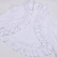 thumbnail image 5 of Fgnfyis Gothic Long Sleeve Top Womens Wraps Flounce Detachable Cape Elegant Dark Fashion Outfits White, 5 of 7