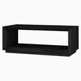 thumbnail image 6 of Evelyn&Zoe Tannen 48" Wide Rectangular Coffee Table, Black Grain, 6 of 8