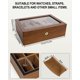 thumbnail image 4 of Uten Caja Para Relojes Con 10 Ranuras Caja Para Relojes De Regalo Para El Día Del Padre Organizador Con Cerradura Dorada Y Llave Caja De Almacenamiento Para Exhibición De Relojes De Madera Con Cojines, 4 of 5