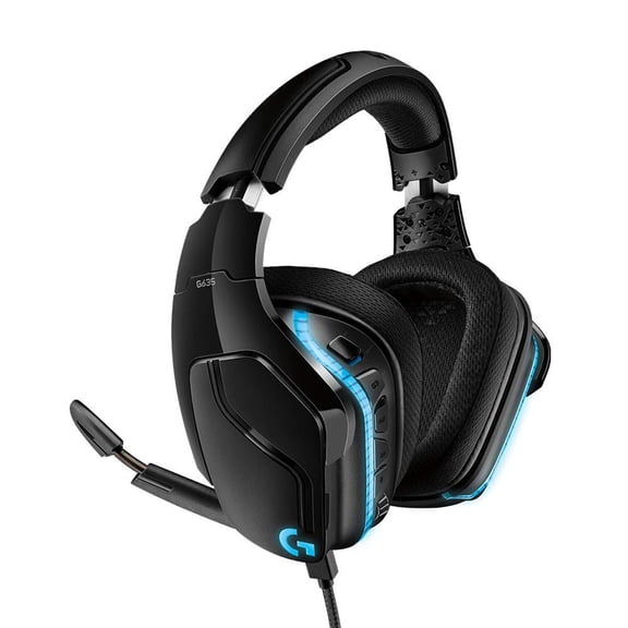 Logitech G935 Surround Sound Lightsync Wired Gaming Headset, Black