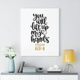 thumbnail image 2 of Scripture Walls Psalm 63:4 Lift Up Bible Verse Canvas Christian Wall Art Ready to Hang Unframed, 2 of 12