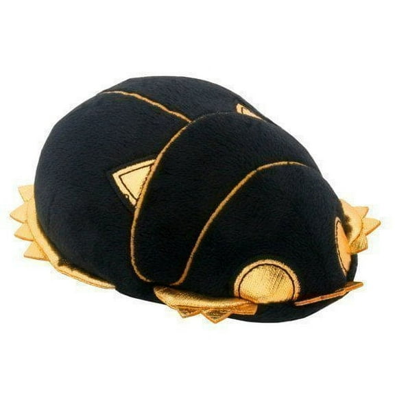 Ebros Small Black & Gold Egyptian Khepera God Atum Dung Beetle Scarab Plush Toy Soft Doll Collectible 5.5"L