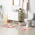 thumbnail image 6 of Yayeee Bath Rug for Bathroom Floor Non Slip Rectangle Fluffy Soft Absorbent Mat, 16"x24", Colorful Jam, 6 of 7