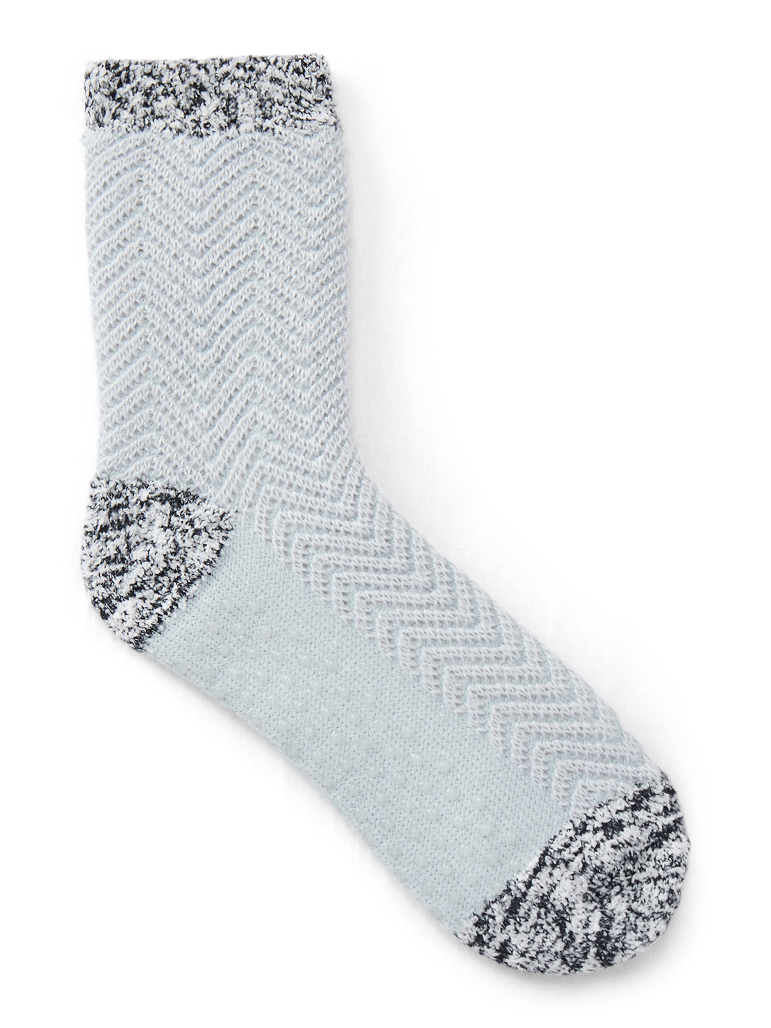 Joyspun Women's Double Layer Crew Lounge Socks, 3-Pack, Fits Shoe Sizes 4-10