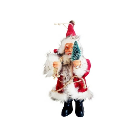 

Mittory Electric Christmas Ornaments Standing Flannel Santa Claus Doll Doll Decoration Pendant