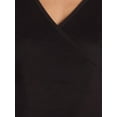 thumbnail image 4 of No Boundaries Brushed Waffle Knit Wrap Sleep Top, Women’s, Sizes XS-XXL, 4 of 5
