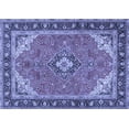 thumbnail image 1 of Ahgly Company Indoor Rectangle Medallion Blue Traditional Area Rugs, 7' x 10', 1 of 4
