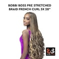 thumbnail image 2 of Bobbi Boss Jumbo Braid Pre-Stretched French Curl 3x 28" ( T1B/27 Off Black / Honey ), 2 of 5
