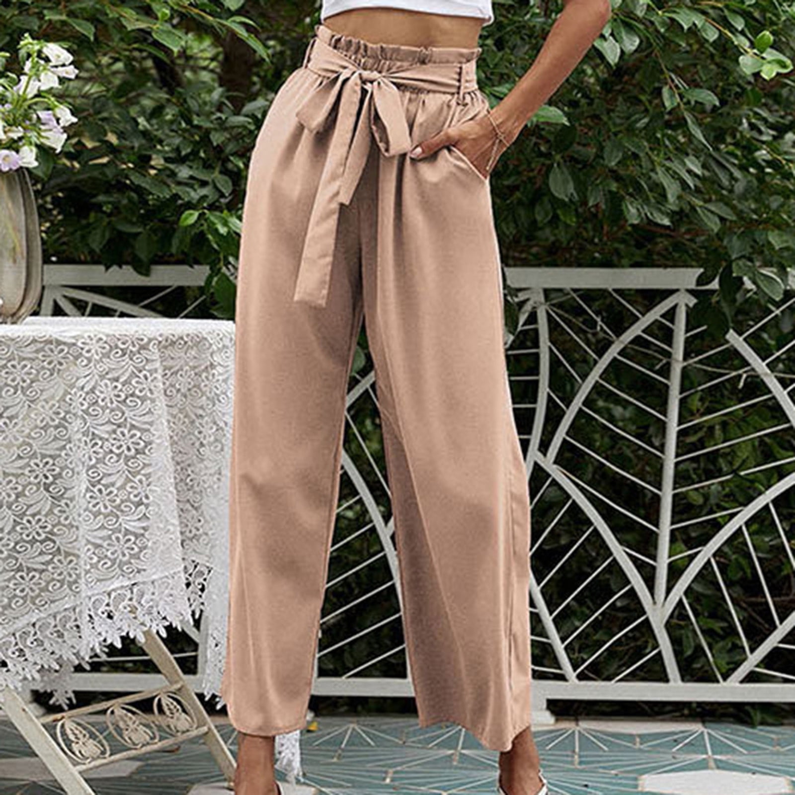 SELONE High Waisted Wide Leg Pants for Women Plus Size High