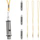 thumbnail image 3 of 4Pcs Stainless Steel Whistles for Sports Use Silver Color Compact and Reliable, 3 of 4