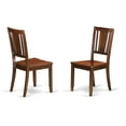 thumbnail image 2 of East West Furniture Milan 7-piece Wood Dining Table and Chair Set in Mahogany, 2 of 3
