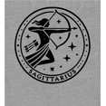 thumbnail image 5 of Sagittarius Zodiac Sign Adult Heather Gray Long Sleeve Hoodie-3XL, 5 of 6