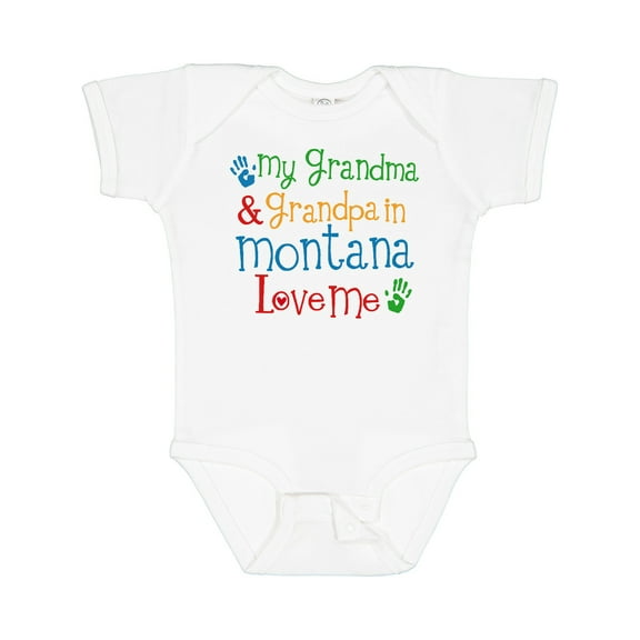 Inktastic Montana Grandma Loves Me Boys or Girls Baby Bodysuit