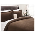thumbnail image 2 of KITYDALK Premium Velour Velvet Duvet Cover Set - Duvet Cover (68” x 90”) & 1 Pillow Sham (20” x 26”) - 2-Piece Set - Mink, Size, 2 of 8