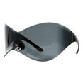 thumbnail image 2 of Rimless Oversized Shield Sunglasses Butterfly Wrap Futuristic Mask Shades Black, 2 of 4