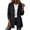 Black, variant on Utility Jacket Women Fall Winter Long Sleeve Zip Up Collared Work Jacket Coat with Pockets Outerwear