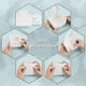 thumbnail image 4 of Paquete de 20 cajas de papel kraft blanco con ventana transparente, 3,6 x 3,6 x 1,4 pulgadas, para envolver regalos., 4 of 9