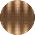 thumbnail image 1 of Ahgly Tapis Rond Lavable en Machine Intérieur Transitionnel Rouge Brun, 6 Pieds Rond, 1 of 7