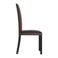 thumbnail image 4 of Castle Place Contemporary Comfort 6-pieces Faux Leather Upholstered Dining Chairs, Black, 4 of 8