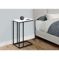 thumbnail image 4 of Accent Table C-shaped End Side Snack Living Room Bedroom Metal White, 4 of 5