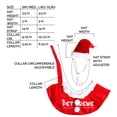 thumbnail image 2 of Disfraz de perro Pet Krewe Christmas Santa con sombrero y collar, 2 of 8
