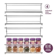 Wire Spice Rack Wall Mount by Mindspace, Wire Collection, Chrome