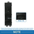 thumbnail image 4 of Interruptor de ventana eléctrica Unique Bargains No. 935701Y500 para el lado del conductor delantero del Kia Picanto 2012-2021 en negro, 4 of 7