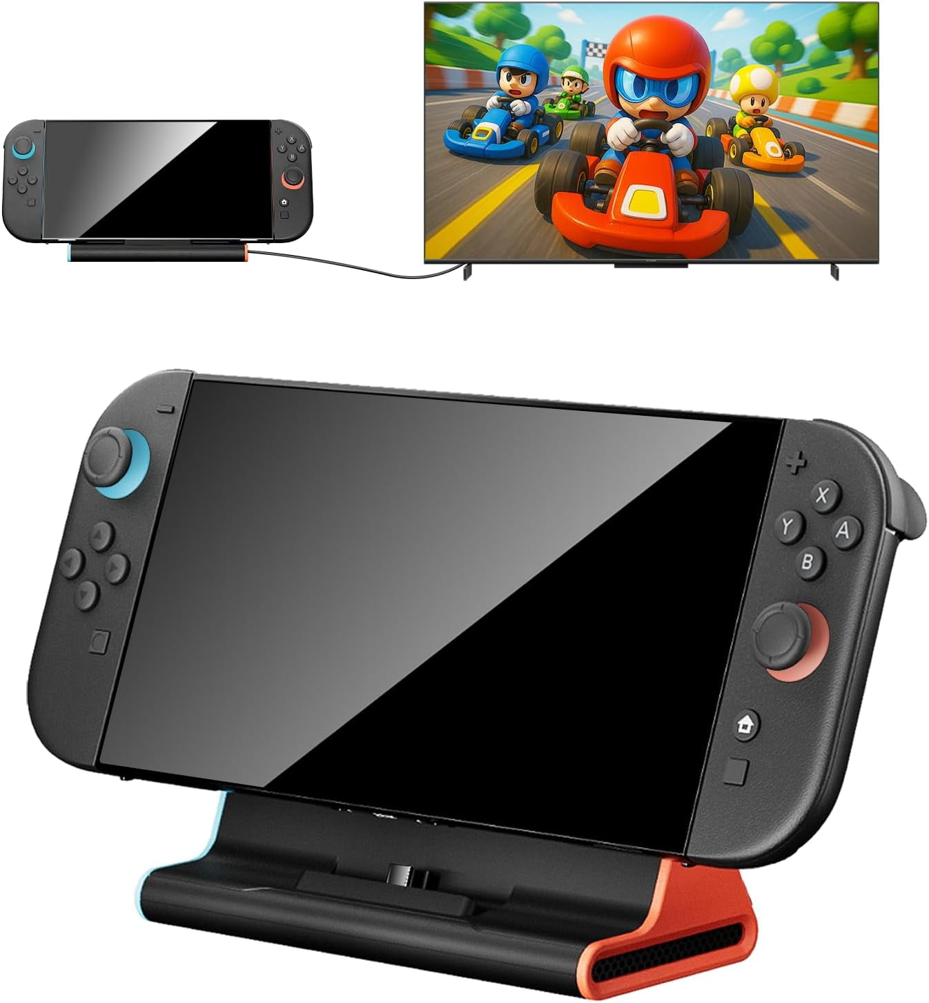 NintendoSwitch セット Luxelinc, Nintendo Switch Dock Set, includes HDMI cable, Black