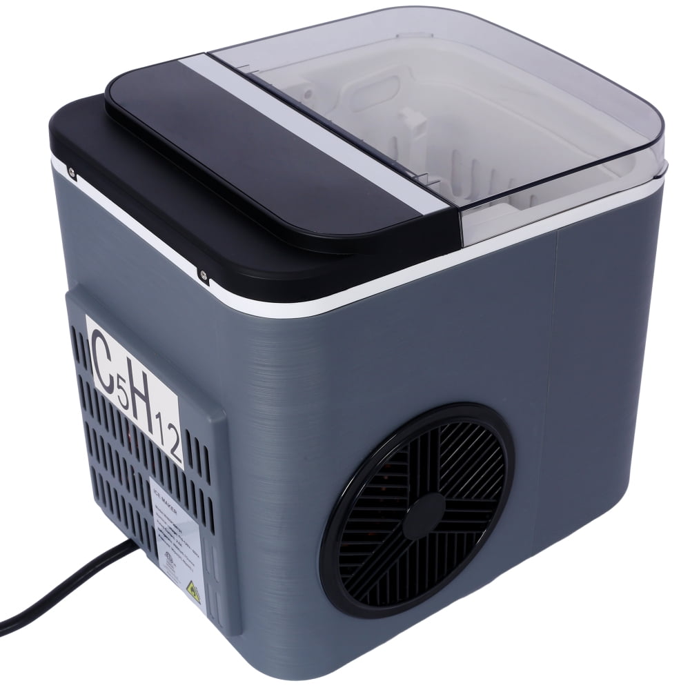 Ice Maker Countertop, Portable Ice Machine, Self-Cleaning Ice Makers with Basket and Scoop, 9 Cubes in 6 Mins, 26 lbs per Day, Ideal for Home, Kitchen