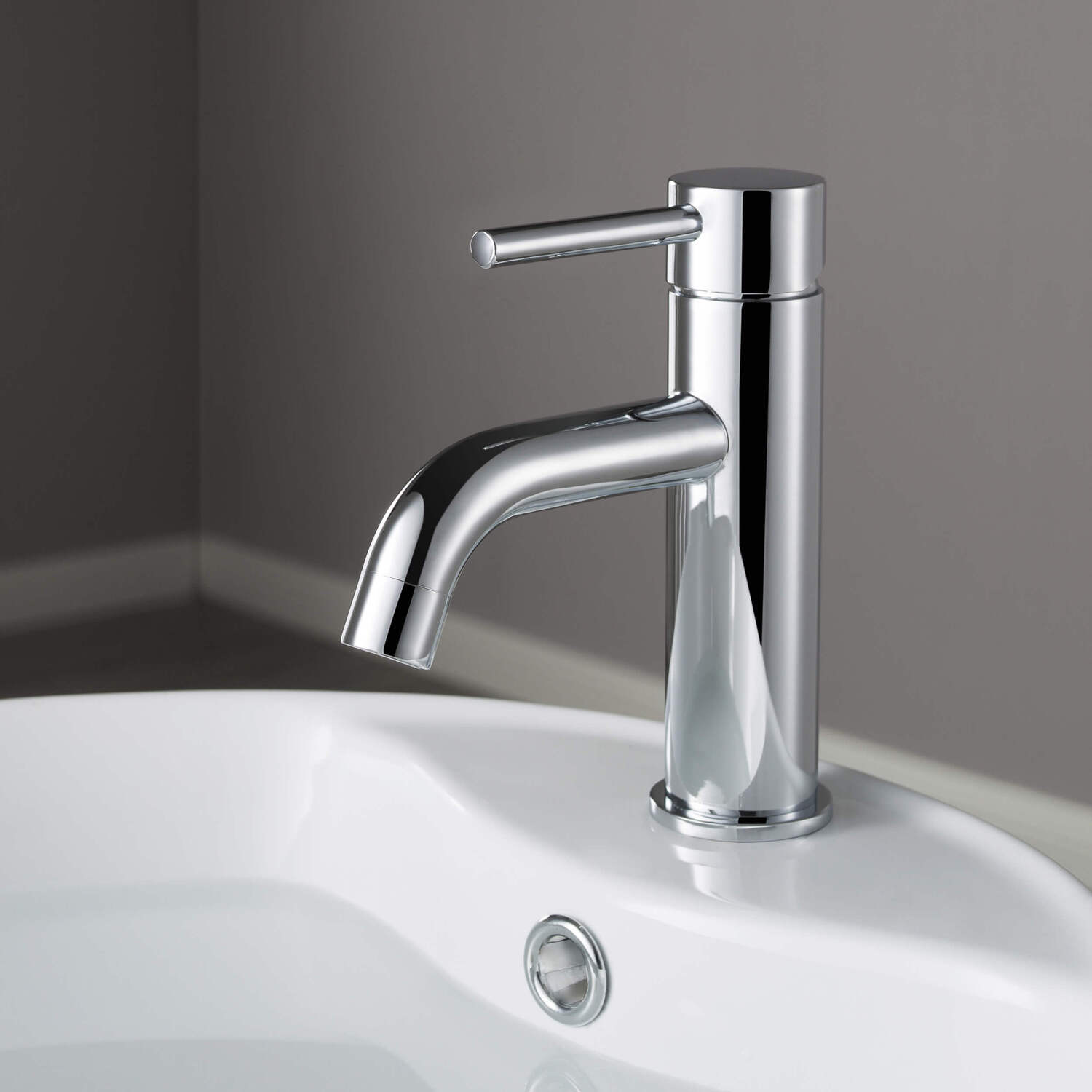 Kibi Single Handle Bathroom Sink Faucet with Pop Up Drain