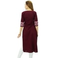 thumbnail image 4 of Phagun Kurta Droite pour Femmes, Manches 3/4, Imprimée, Décontractée, 4 of 8