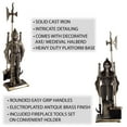 thumbnail image 3 of Somerset Home Medieval Knight Fireplace Tool Set a Antique Brass, 3 of 6