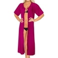 thumbnail image 2 of HAPPY BAY Women's Beachwear Swimsuit Coverups for Women Summer Cover ups for Swimwear Women Button up Shirt Dress Beach for Women L-XL Pink_AC673, 2 of 5