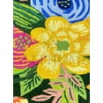 thumbnail image 5 of ALEF HOME Hand-Tufted Green Floral Design Area Rug, 4X6, 100% New Zealand Wool, 5 of 5