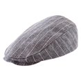 thumbnail image 2 of Sombrero de formal para Sombrero de clásico ligero Elástico para hombre Sombrero de bebé Gorra de conductor Hombres Sombrero , Raya gris L Yotijar  Boina clásica, 2 of 3