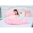 thumbnail image 5 of IKASA Giant Teddy Bear Stuffed Animal Plush Toy,Large Jumbo 39" Pink Huge Cute Soft Toys,Big Size Fluffy Plushy Fat Oversized Plushie,Gifts for Kids Girls Boys Girlfriend Children, 5 of 5