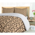 thumbnail image 5 of Ambesonne Salamander Duvet Cover Sets, Tribal Ornament Lizards, 2-Queen, Peach and Charcoal Grey, 5 of 7