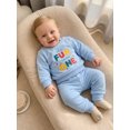 thumbnail image 3 of RUINIXCW Baby Boy 1st Birthday Outfits Letter Print Long Sleeve Crew Neck Sweatshirts and Joggers Pants 2 Piece Set, 3 of 9