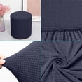thumbnail image 4 of Qiopertar Stretch Round Stool Cover, Soft Waterproof Ottoman Slipcover with Elastic Edge, Machine Washable Protector for Vanity Bedroom Living Room, 4 of 6