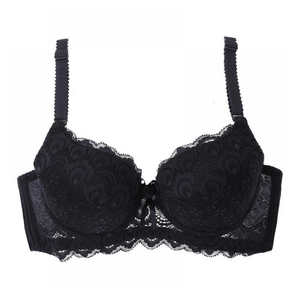 Saient Saient Ladies Lace Brassiere Push Up Lace Embroidered Bow 34 