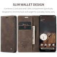 thumbnail image 2 of Funda para Google Pixel 9a, funda de cuero tipo billetera, diseño clásico con ranura para tarjetas y cierre magnético, funda protectora a prueba de golpes, duradera y plegable para Google Pixel 9a, 2 of 9
