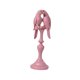 thumbnail image 4 of Adorno de pareja de loros, escultura decorativa, colección, regalo único para inauguración de la casa Pink 87x85x27cm, 4 of 9